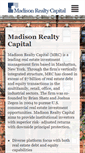 Mobile Screenshot of madisonrealtycapital.com